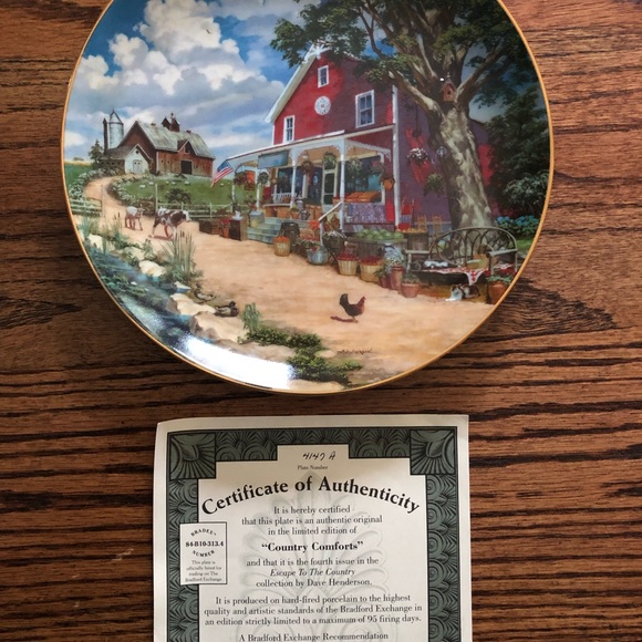 Bradford Exchange Country plate